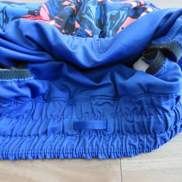 LULULEMON Tracker Short IV (4-way Stretch) Paint Storm Harbor Blue Multi / Black - Picture 12 of 13